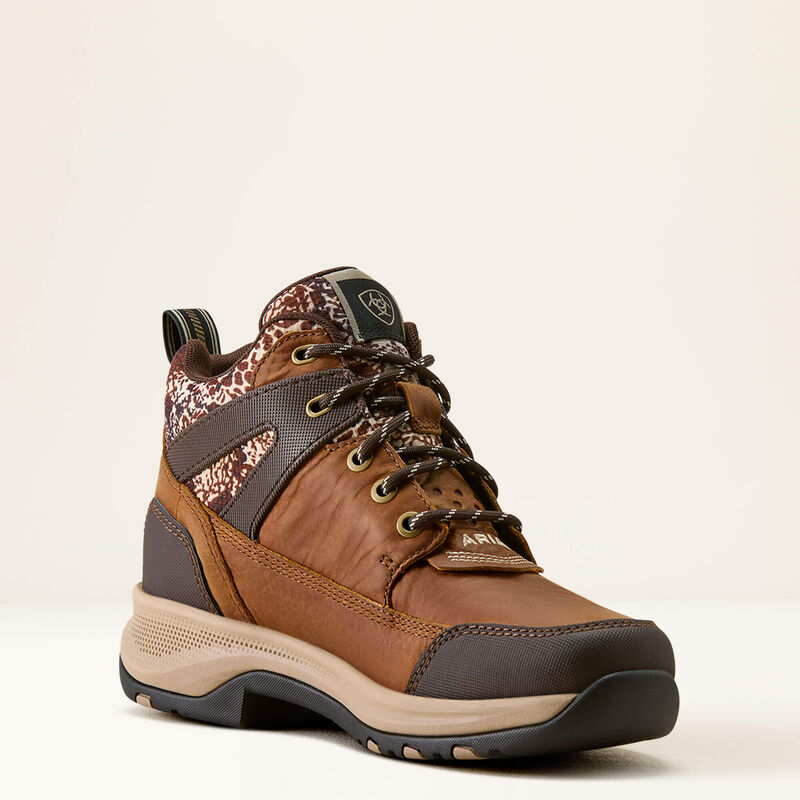 Ariat Women's Terrain Trek Waterproof Boot -  Natural Tan |Tan Mixed Animal Print