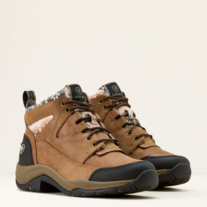 Ariat Men's Terrain Boot - DARK TAN|NATURAL SOUTHWEST PRINT