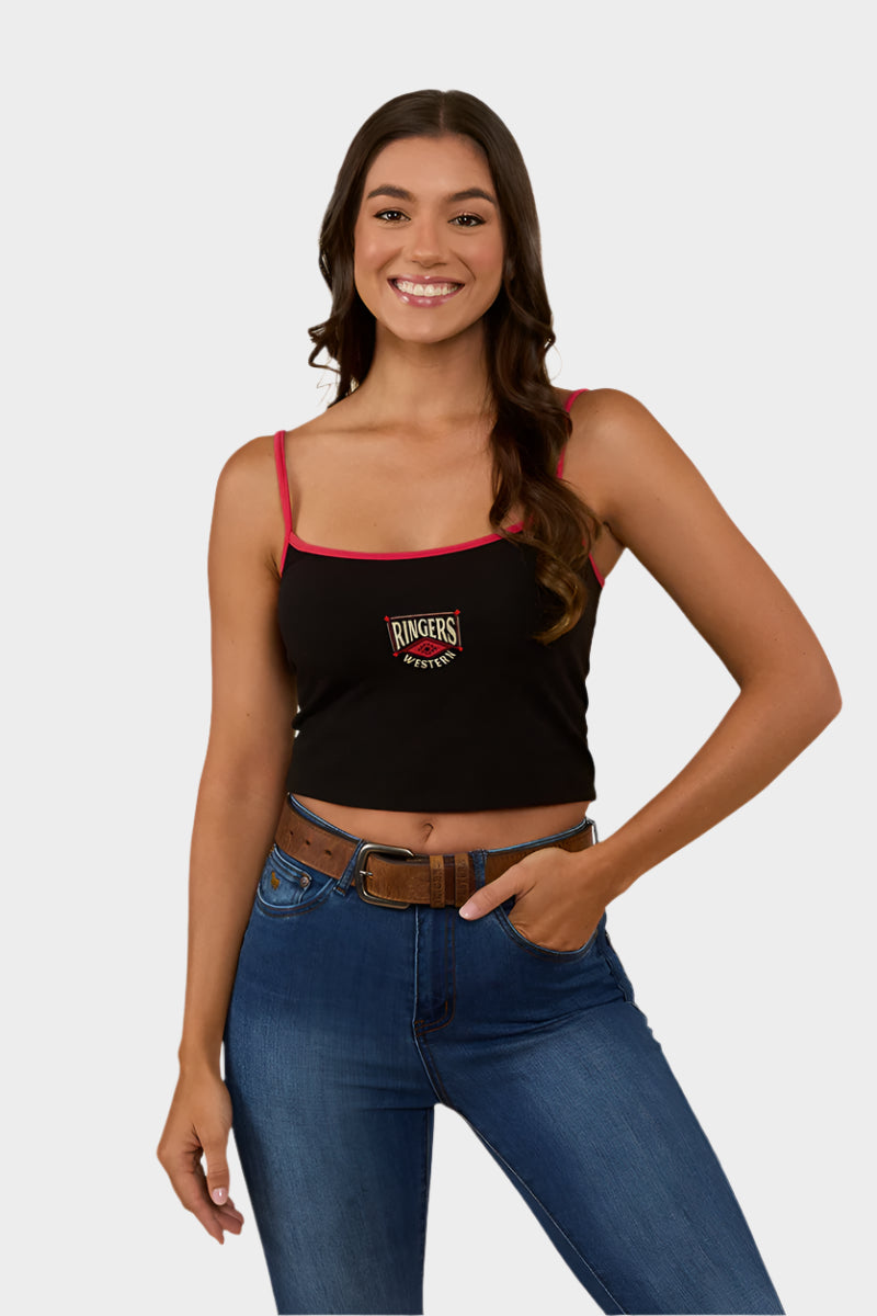 Ringers Western Women's Test Ride Tank - Black