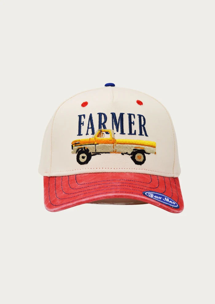 FAR MER Americana Cap – Embroidered 6-Panel Washed Cotton Hat