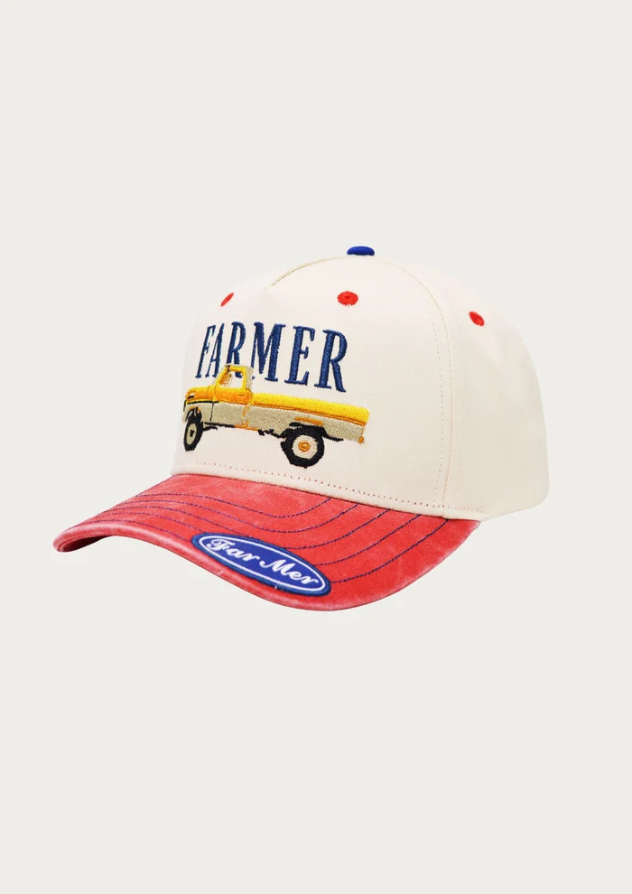 FAR MER Americana Cap – Embroidered 6-Panel Washed Cotton Hat