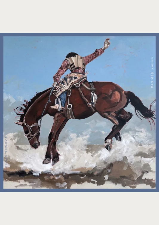 FAR MER The Bronc Boy Silk Bandana