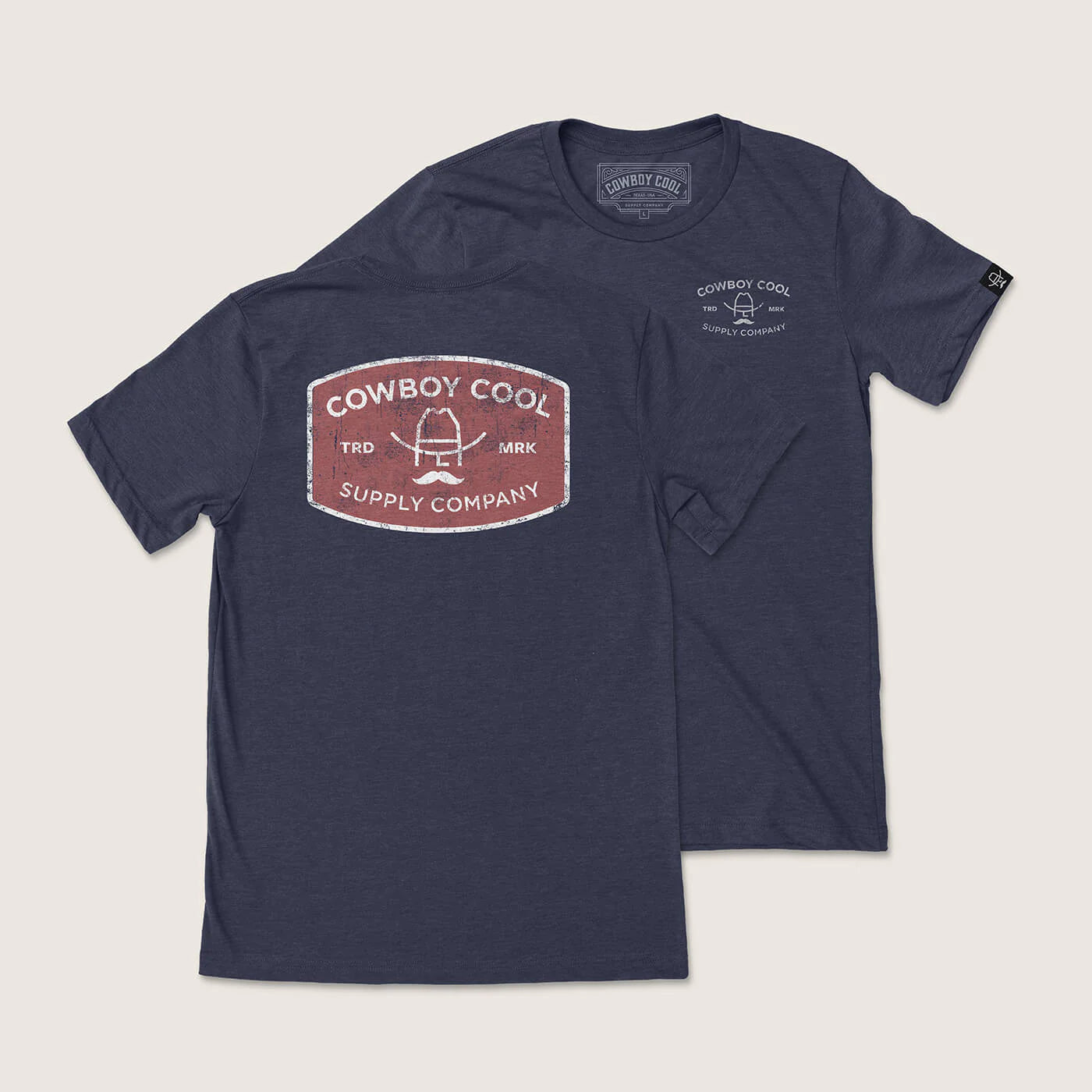 Cowboy Cool Mens The Buckle T-Shirt - Midnight Navy