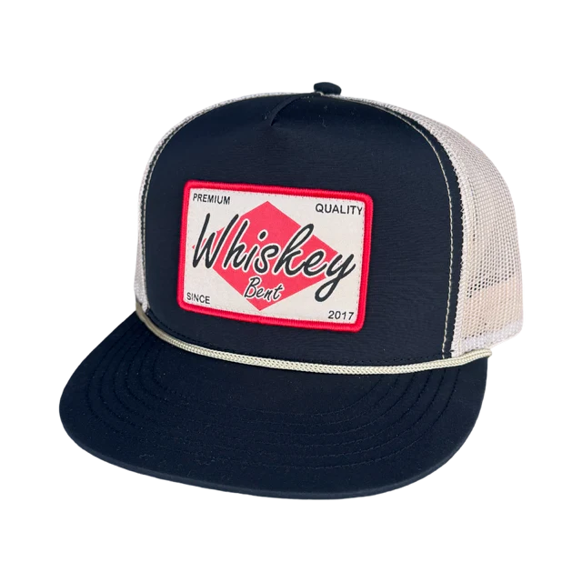 Whiskey Bent Hat Co. The Diamond Classic Trucker 6006T – High-Profile 5-Panel Trucker Cap