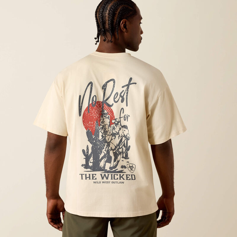 Ariat Men's The Wicked Boxy T-Shirt - Sandshell