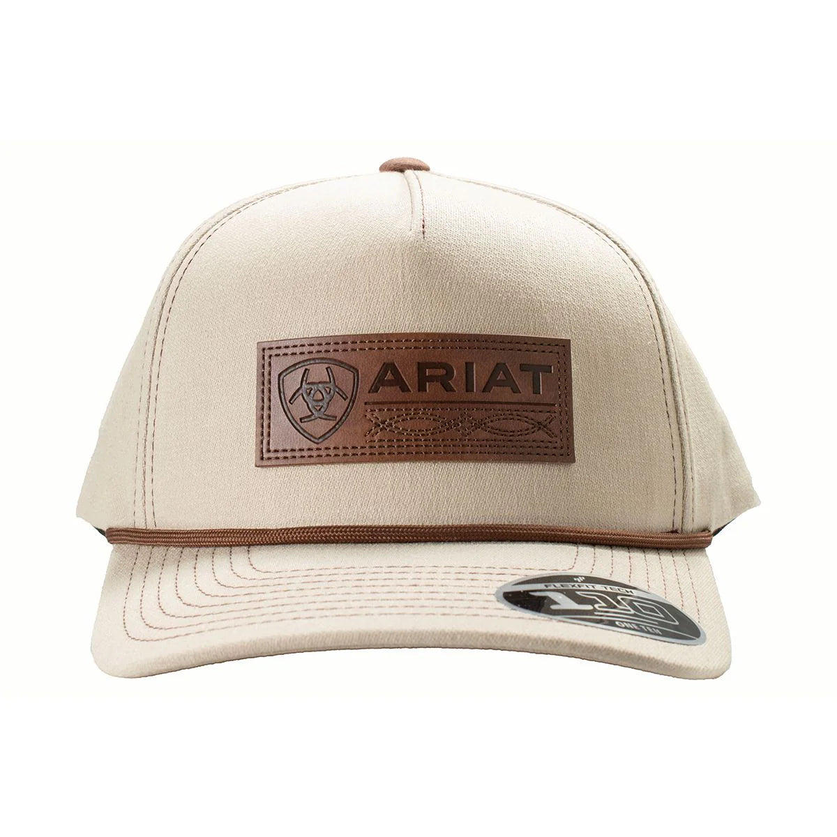 Ariat Men's Snapback Closure Cap with Patch - Khaki