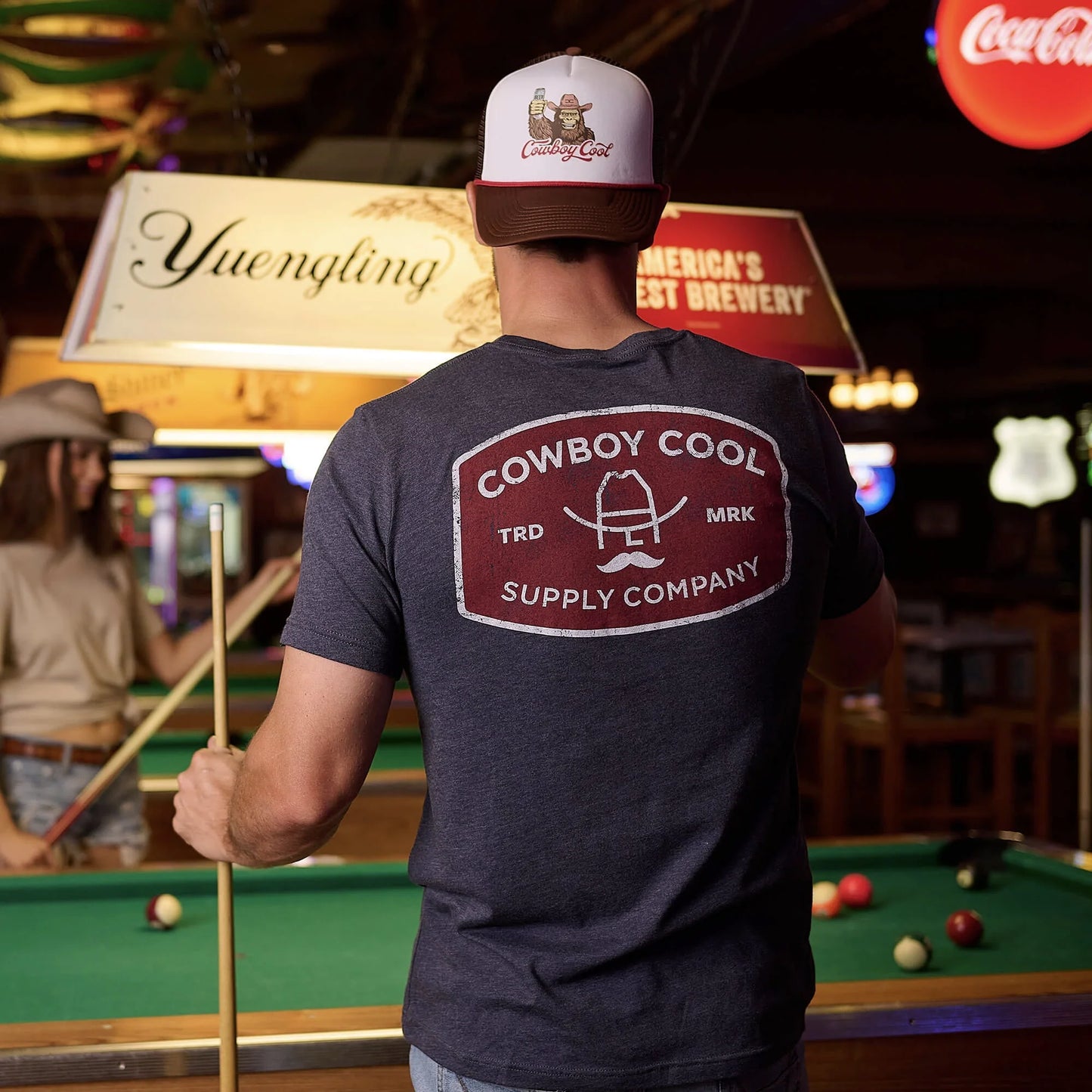 Cowboy Cool Mens The Buckle T-Shirt - Midnight Navy