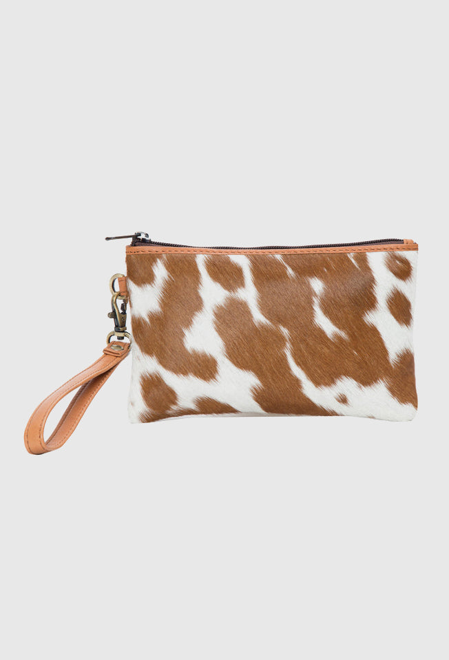 The Design Edge Cowhide Clutch (Hairon) – Toronto (69992)_Tan