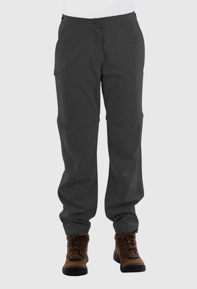 Thomas Cook Womens Kombi Zip Off Pant - Charcoal