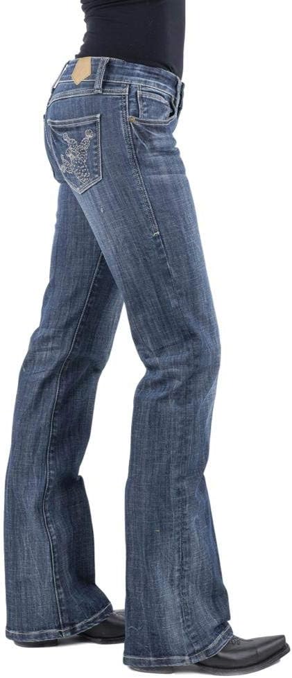 Tin Haul Womens Blue Cotton Blend Rosie Cactus Jeans
