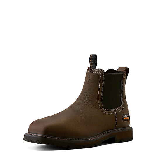 Ariat Men's Groundbreaker Chelsea H2O WST ST - Dark Brown