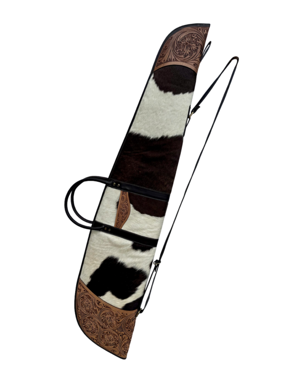 The Design Edge Women's Tooling Leather Cowhide Extra Large Rifle Case – GUN04