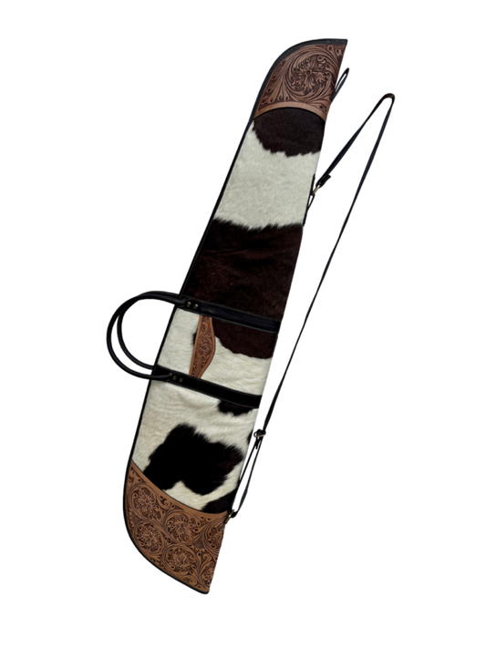 The Design Edge Women's Tooling Leather Cowhide Extra Large Rifle Case – GUN04