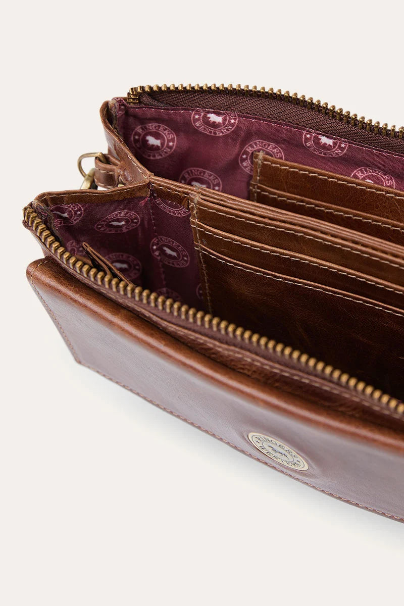 Ringers Western Women's Toro Strap Purse - Cognac