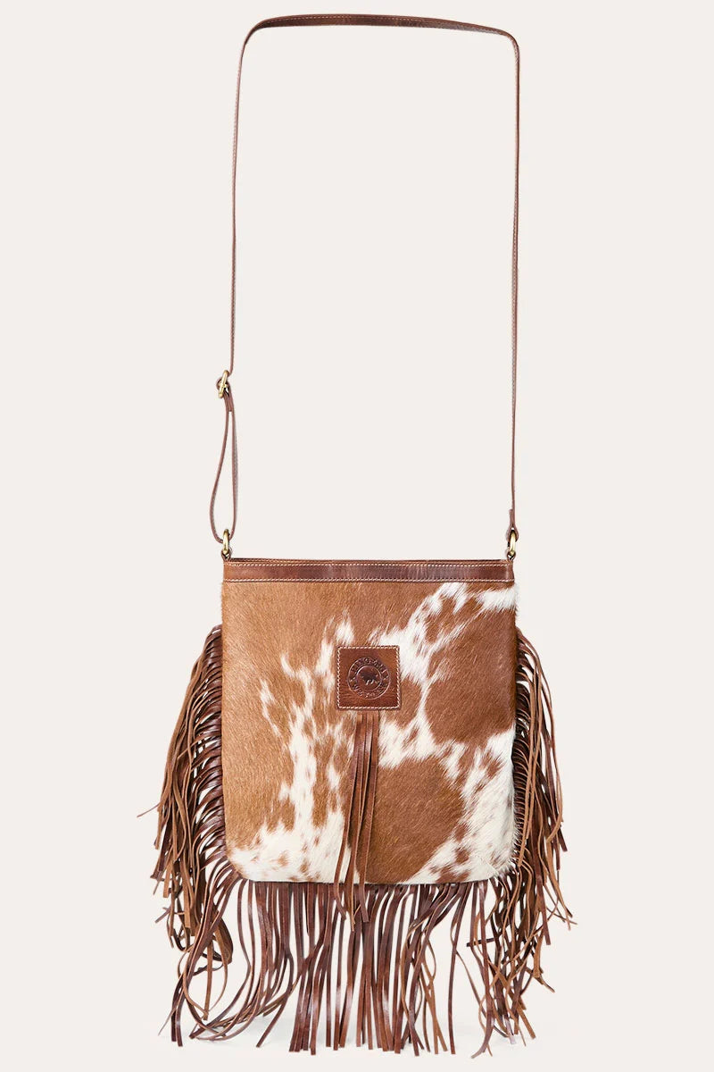 Ringers Western Women's Toro Tassle Handbag - Cognac/Brown