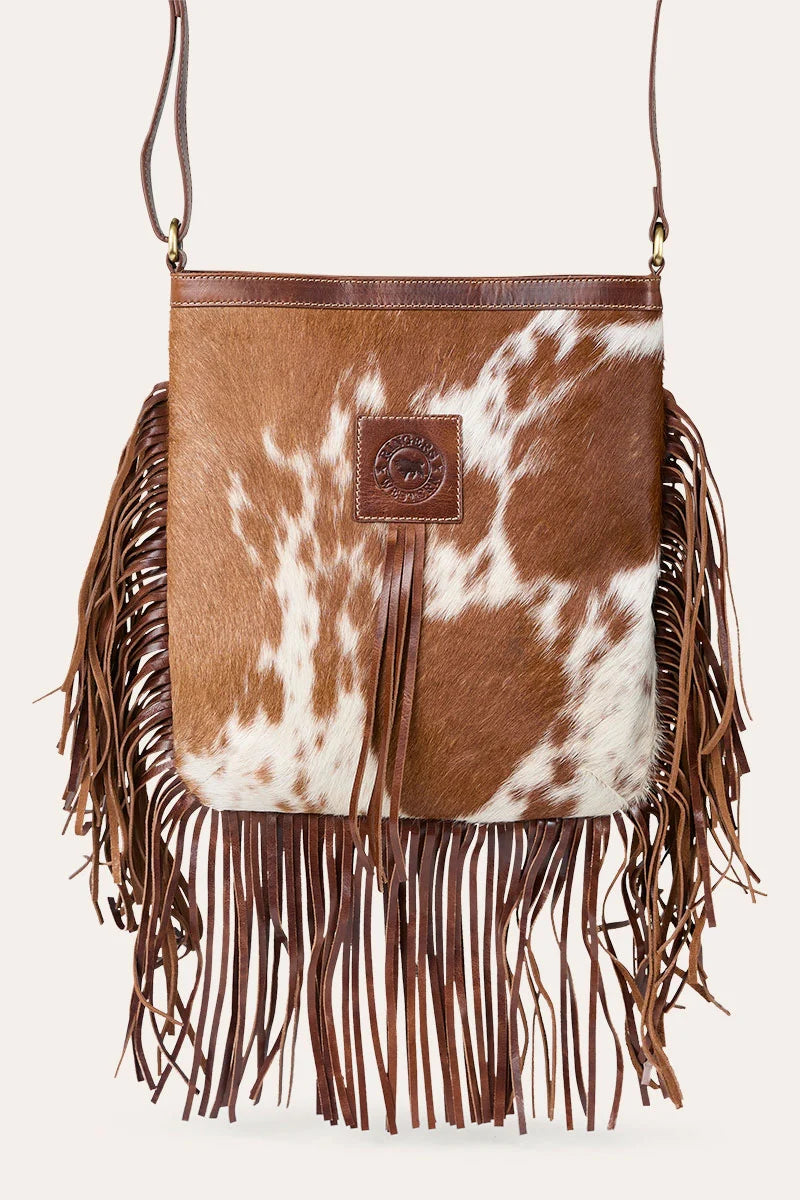 Ringers Western Women's Toro Tassle Handbag - Cognac/Brown