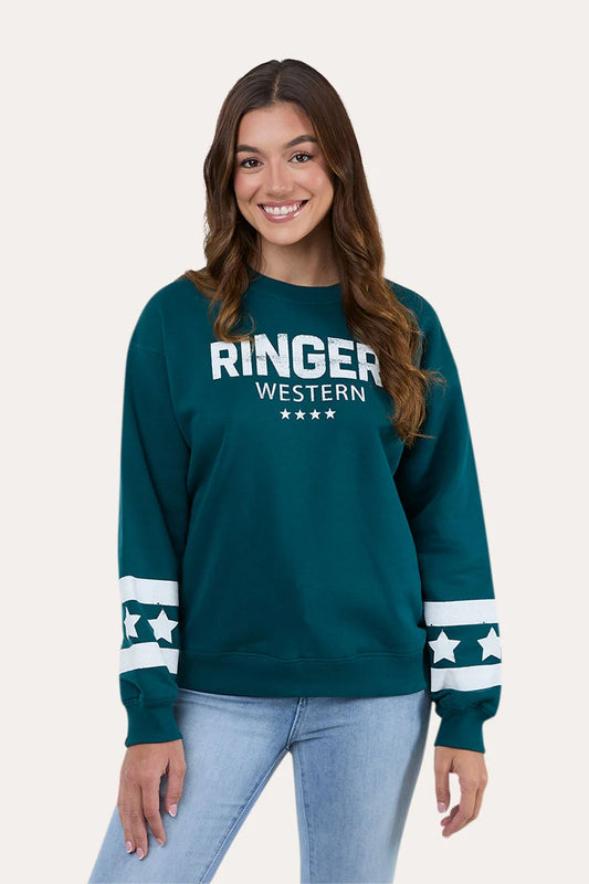 Ringers Western  Women's Traditions Oversized Crew