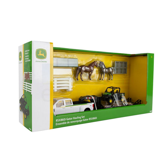 John Deere - 1:32 (RSX860i) Gator Hauling Set with Ford Pickup and Trailer