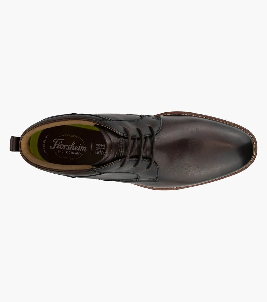 Florsheim Men's Traveller Plain Toe Chukka Boot - Brown