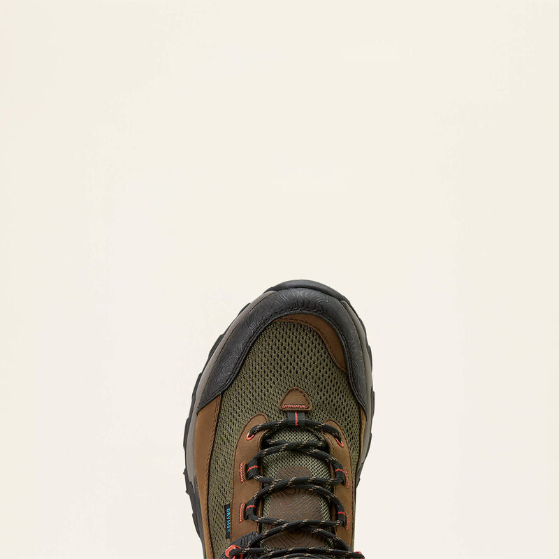 Ariat Men's Traverse Mid Waterproof Hiking Boot - Brown Bark/Evergreen