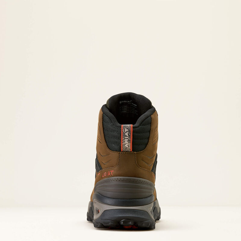 Ariat Men's Traverse Mid Waterproof Hiking Boot - Brown Bark/Evergreen