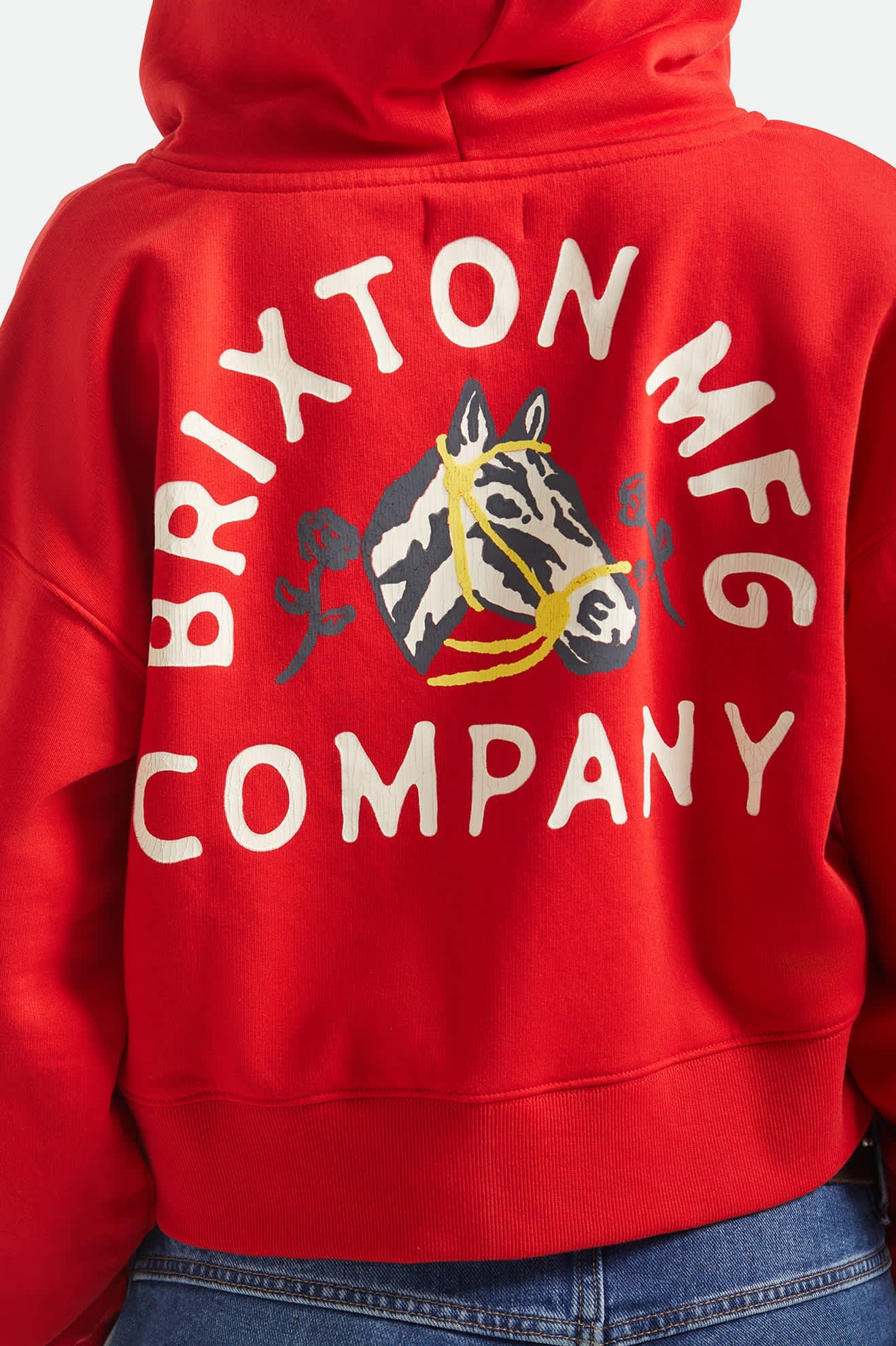 Brixton Women's Trophy Horse Cropped Zip Hood - Adrenaline Rush