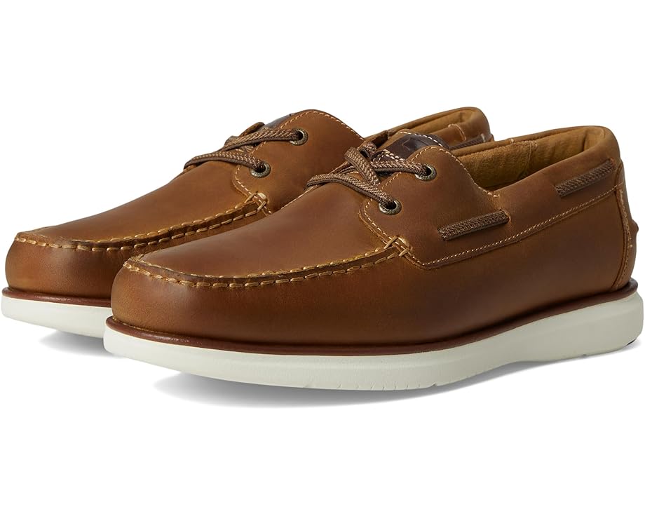 Florsheim Men's Tropics Elastic Lace Moc Toe Boat Shoes - Brown