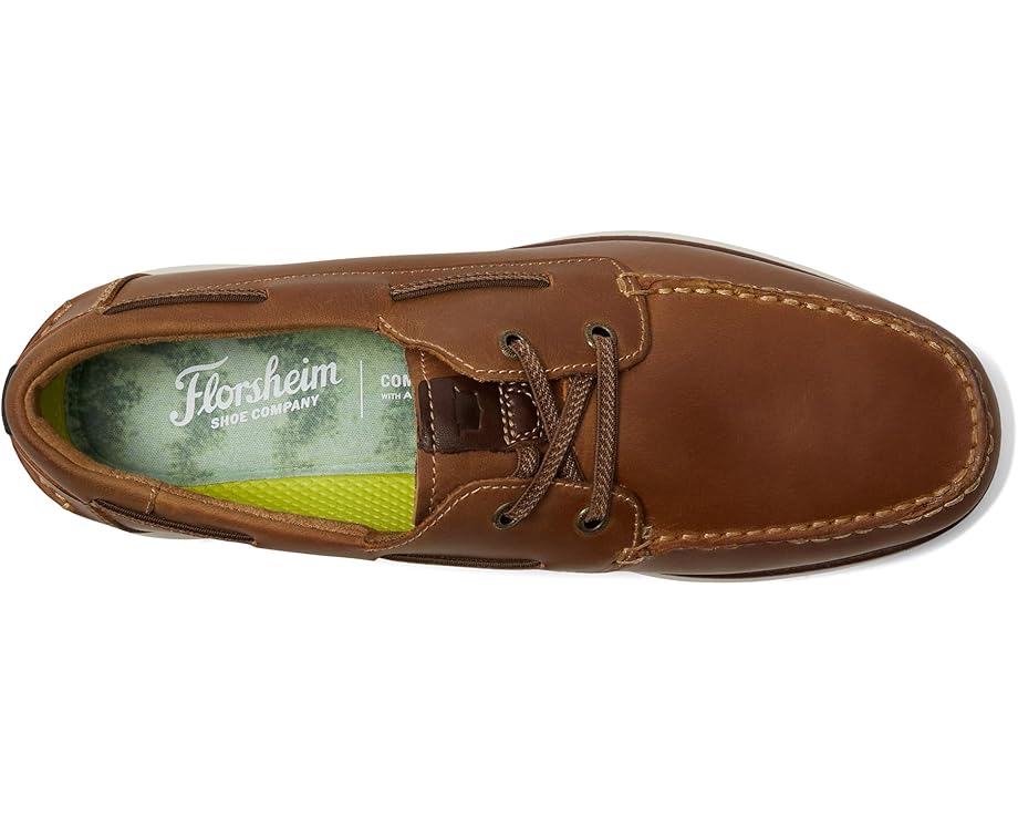Florsheim Men's Tropics Elastic Lace Moc Toe Boat Shoes - Brown