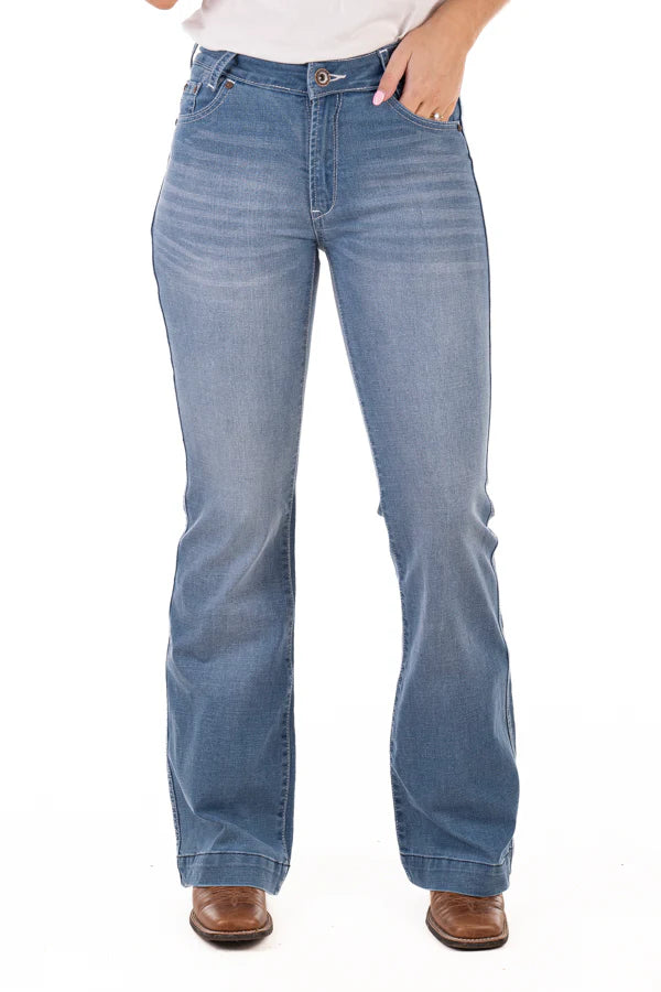 Hitchley & Harrow Trouser - SR2217 "South Carolina" White Stitch Jeans