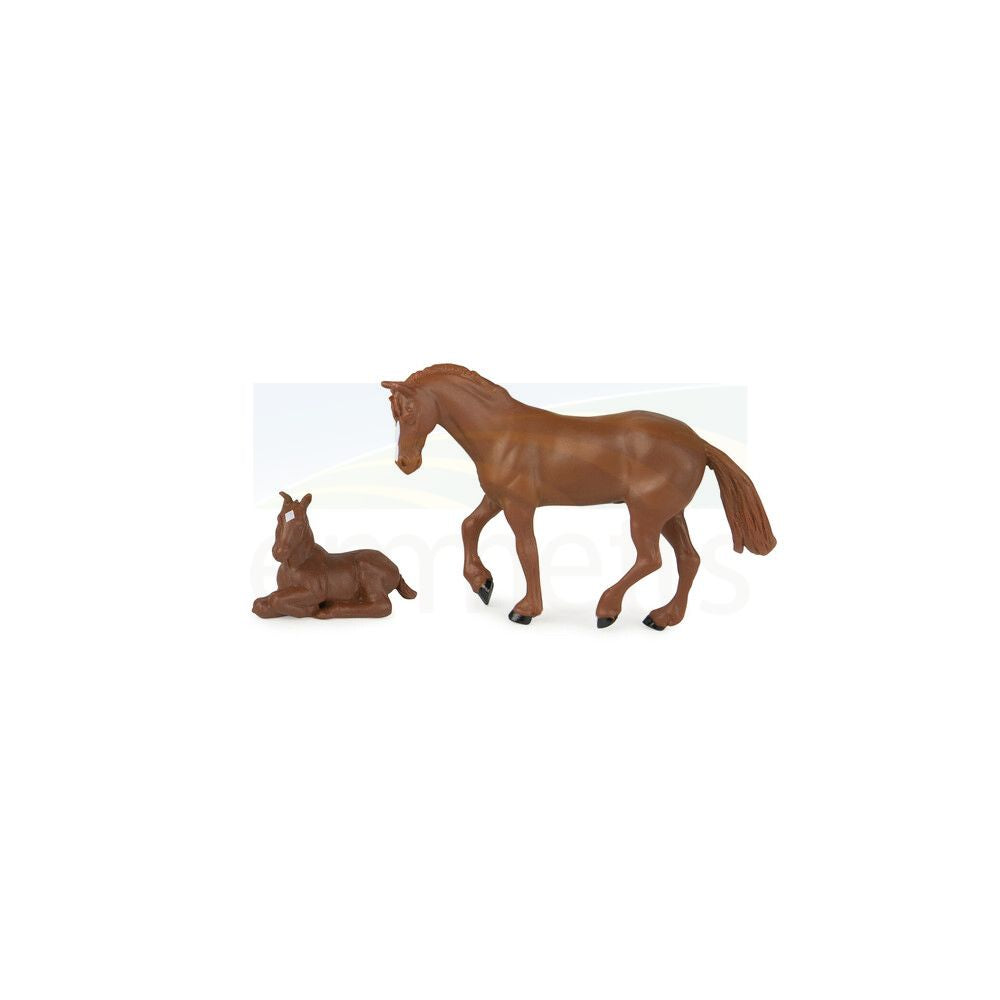 John Deere - 1:32 Horse Trailer Set; Truck, Trailer, Horse, Colt & Driver Figure