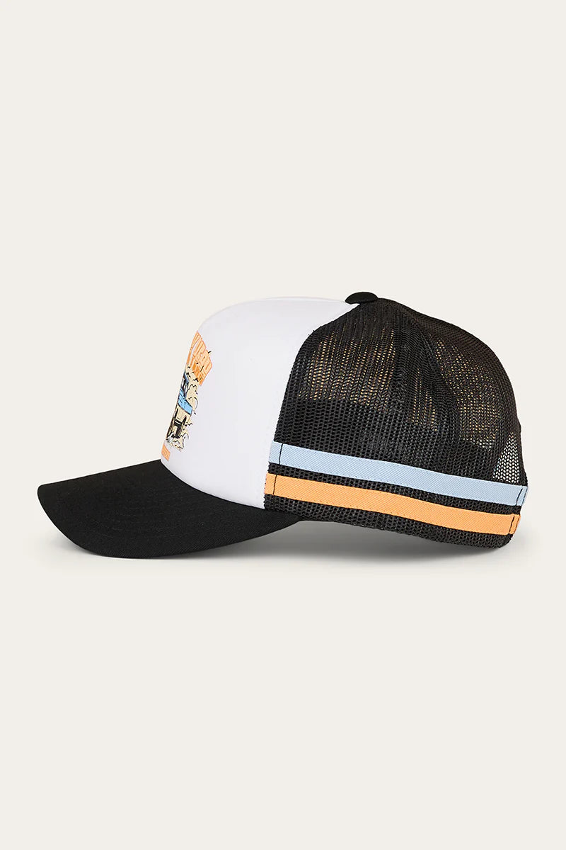 Ringers Western Kids Truck Yeah Foam Trucker Cap - White/Black