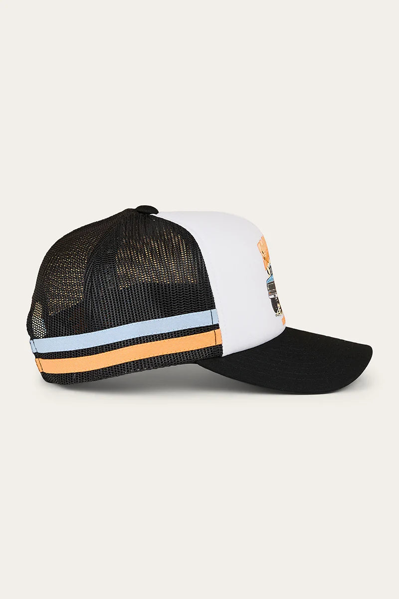 Ringers Western Kids Truck Yeah Foam Trucker Cap - White/Black