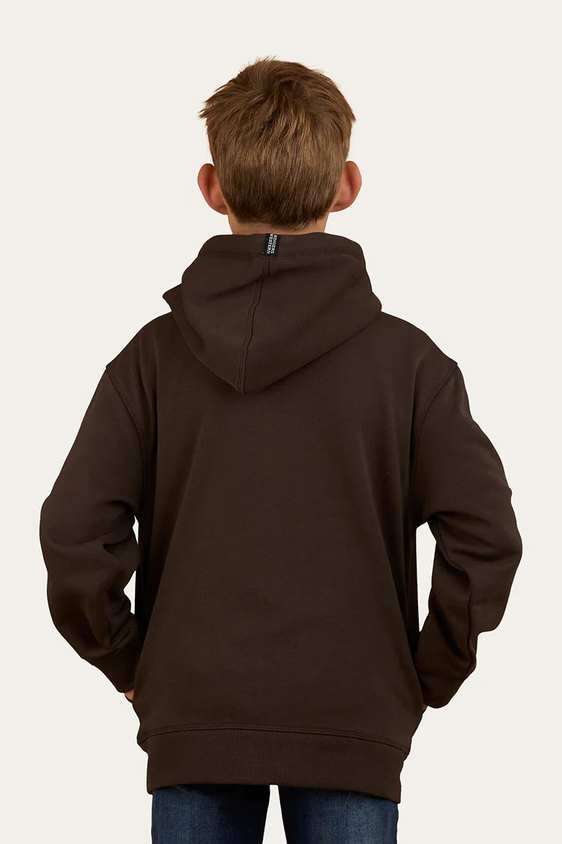 Ringers Western Boys Charcoal Truck Yeah Oversized Pullover Hoodie - Charcoal