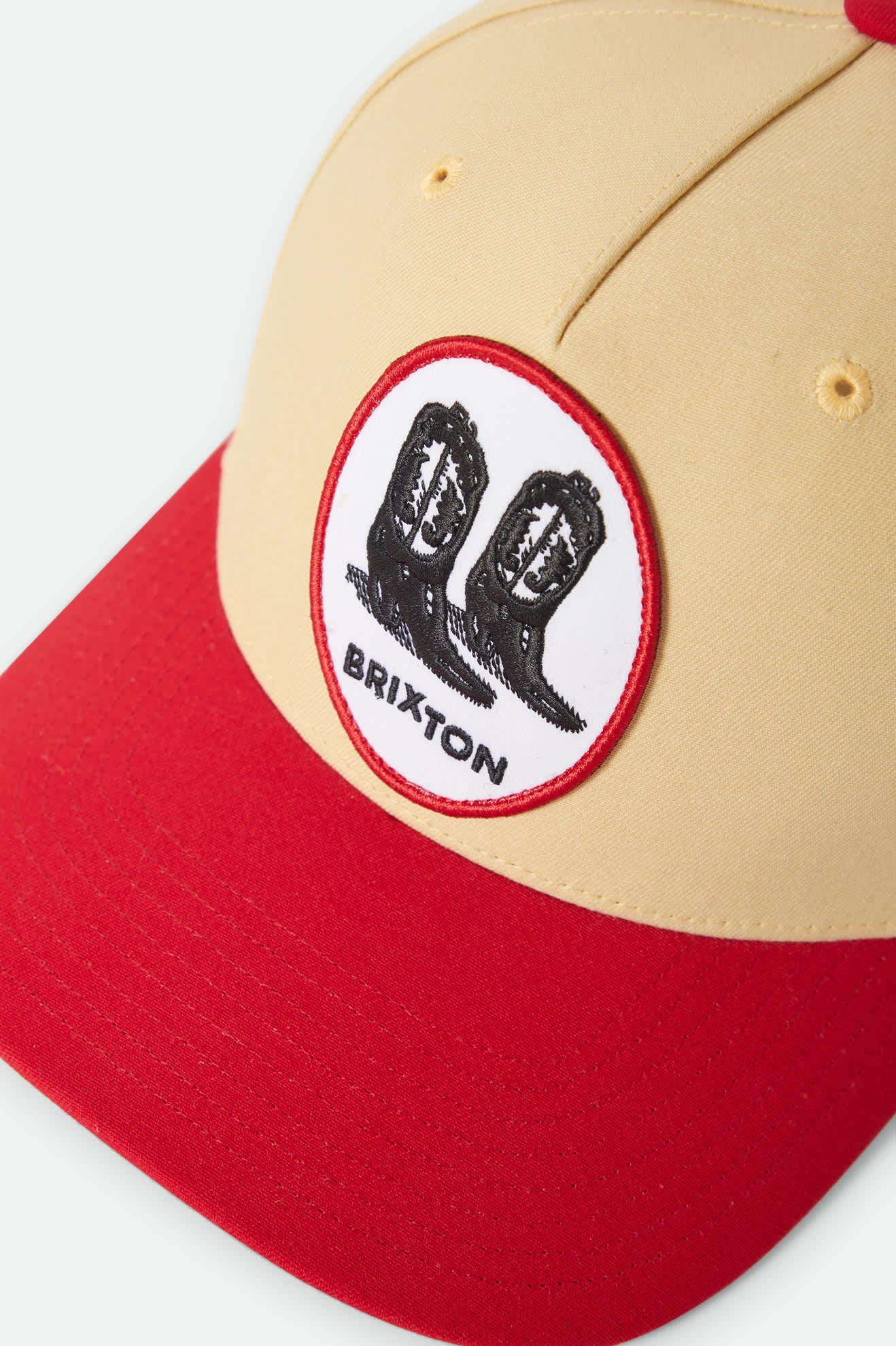 Brixton Women's Two Boots NetPlus® Snapback - Celestial Yellow/Red