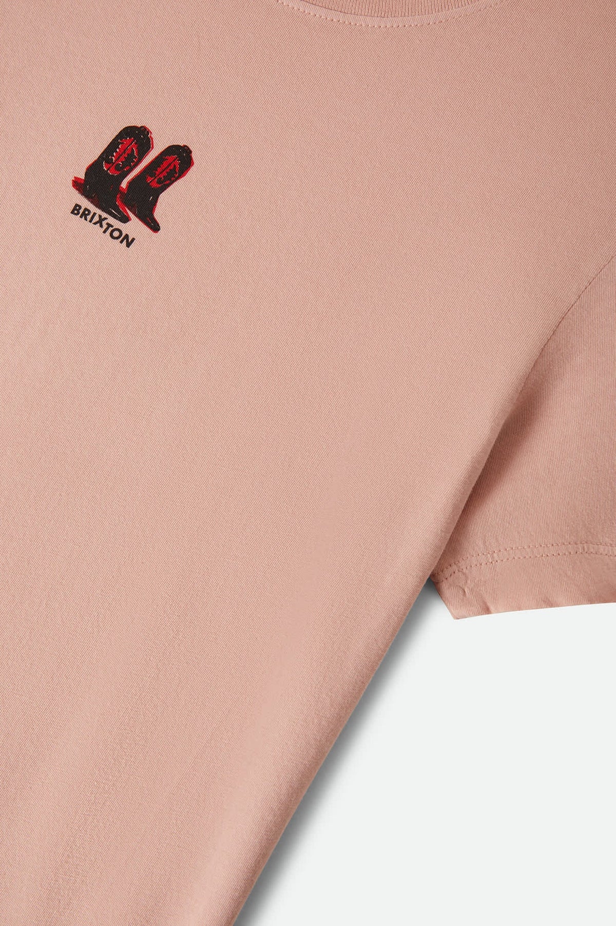 Brixton Women's Two Boots Slim Crew Tee - Silver Pink