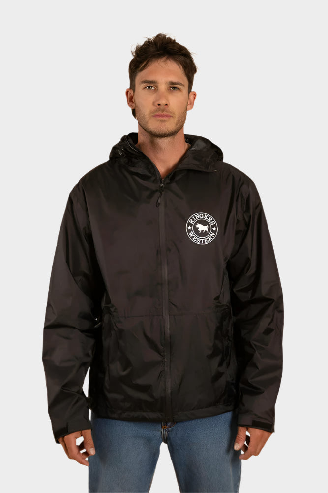 RINGERS WESTERN SIGNATURE BULL MENS SPRAY JACKET - BLACK
