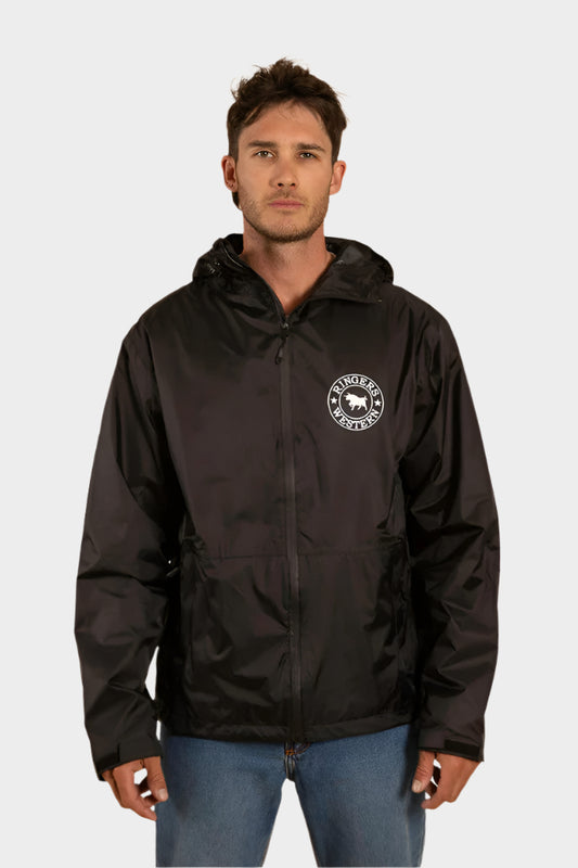 RINGERS WESTERN SIGNATURE BULL MENS SPRAY JACKET - BLACK