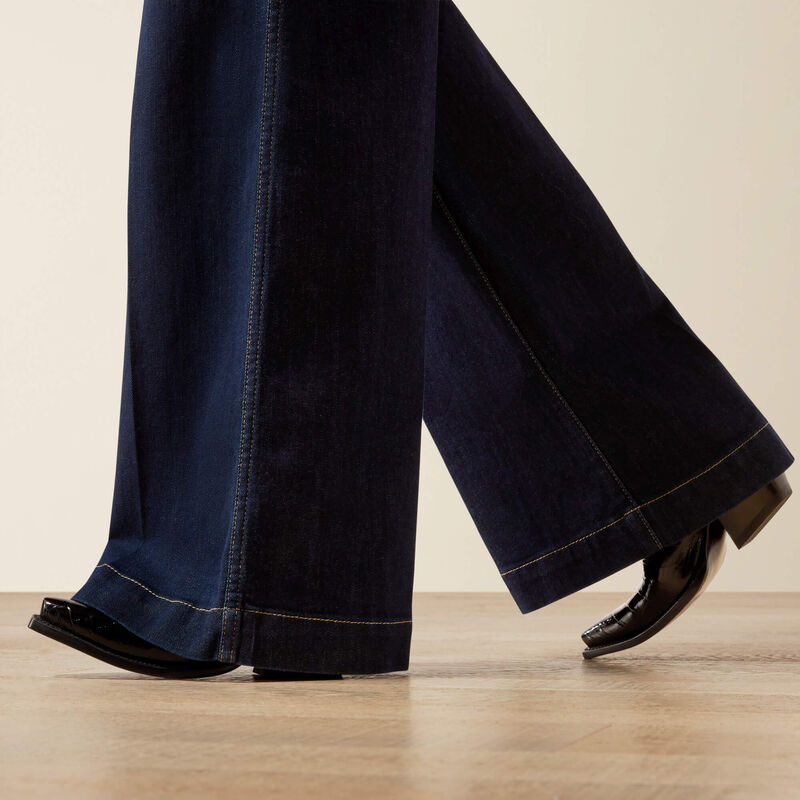 Ariat Women's Ultra High Rise Veronica Wide Leg Jean - Rinse