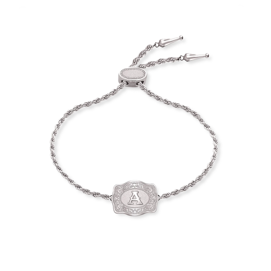 SpurWest Ultra Mini Belt Buckle Bracelet - Silver