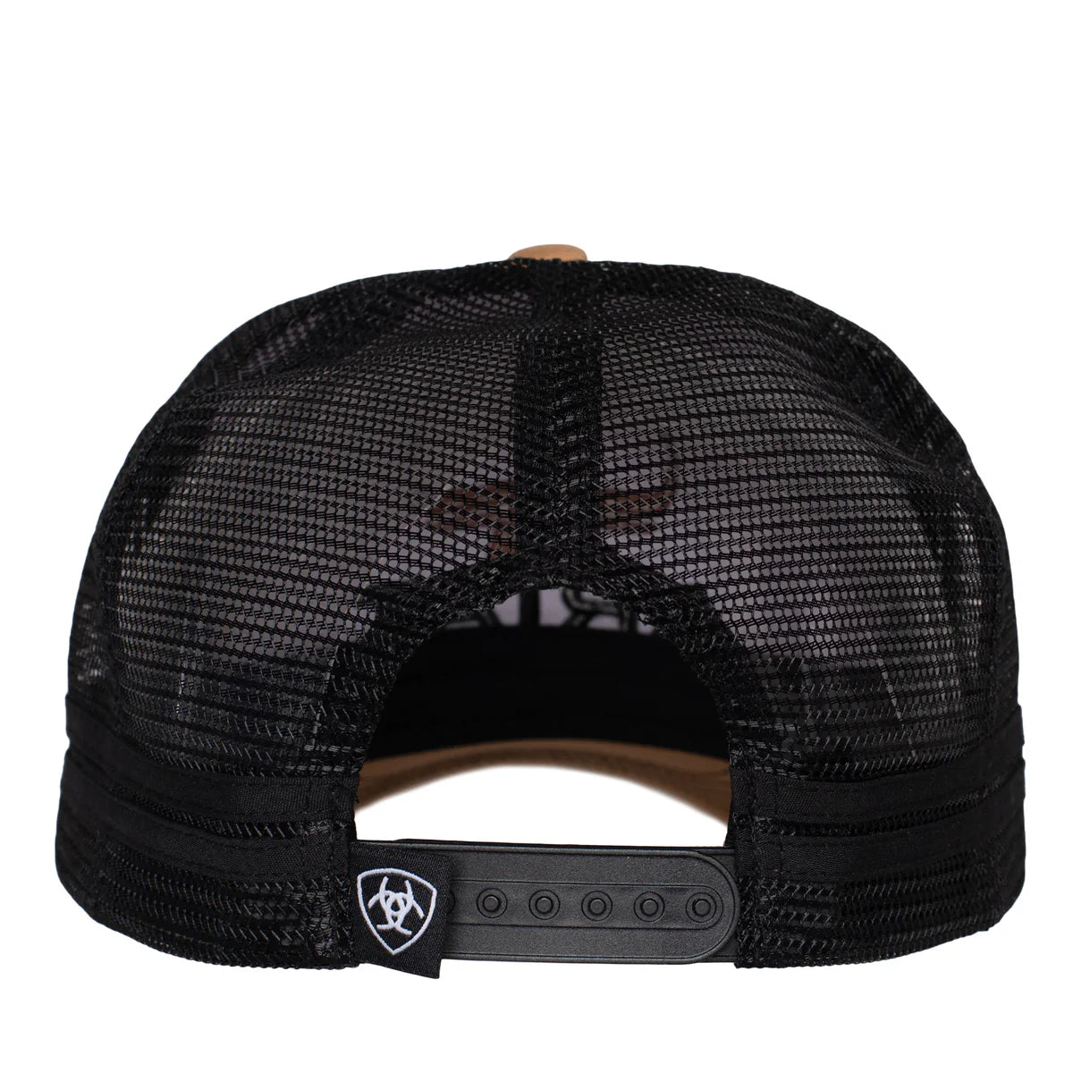 Ariat Unisex Bull Horn Trucker Cap - Black/Khaki