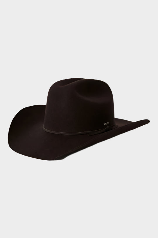 Brixton Unisex Style Laredo Cowboy Hat - Dark/Brown