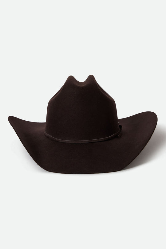 Brixton Unisex Style Laredo Cowboy Hat - Dark/Brown