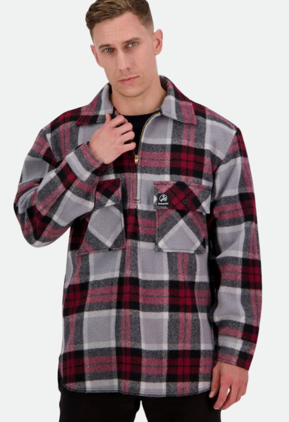 Swanndri Men's Ranger Wool Zip Front Bush Shirt