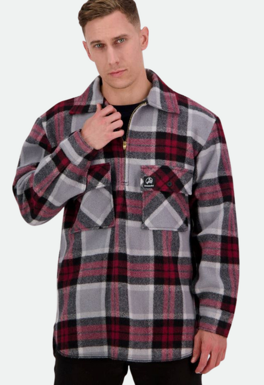 Swanndri Men's Ranger Wool Zip Front Bush Shirt