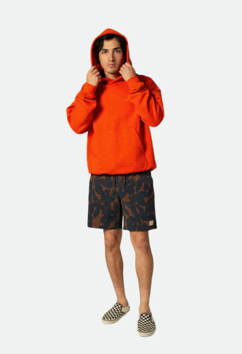 Brixton Mens Embroidered Heavyweight Oversized Hoodie