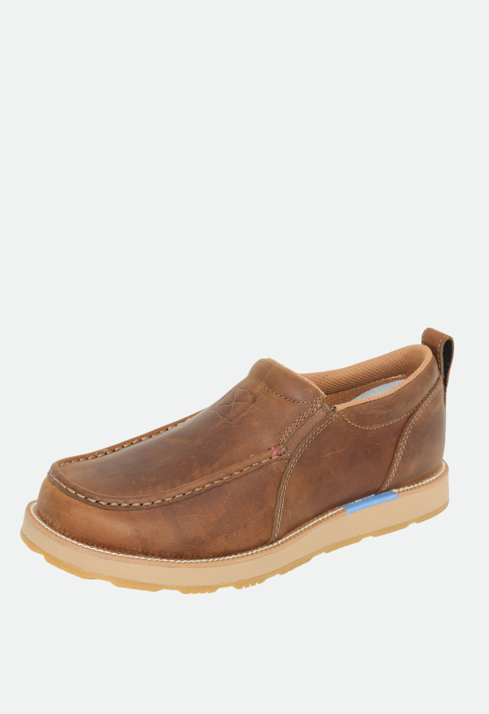 Twisted X Mens Cellstretch Wedge Slip On - Rust Brown