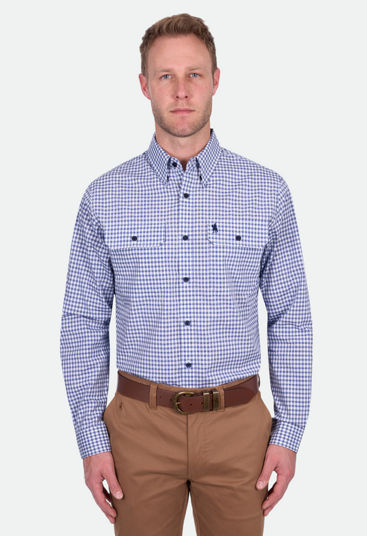 Thomas Cook Men's Richard 2Pkt Ls Shirt - Navy