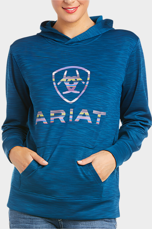 Ariat Women's TEK Hoodie - Blue Opal