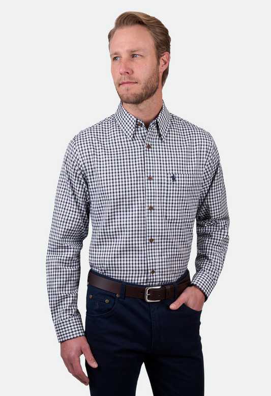 Thomas Cook Men's LYLE 1PKT LS Shirt - Navy/Green