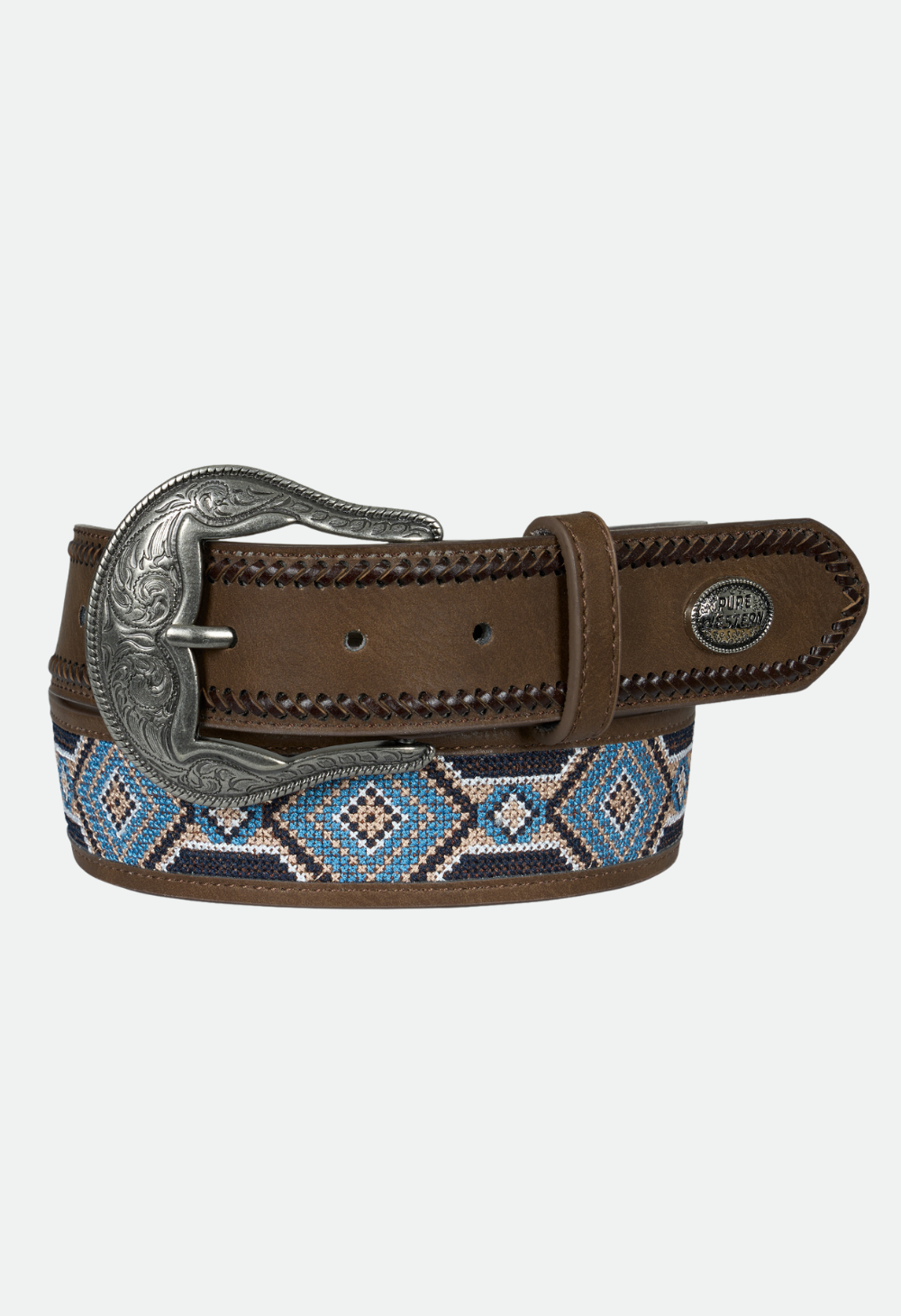 Pure Western Men's Warren Belt - Tan/Multi